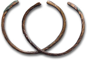 Древнеримские бронзовые браслеты