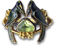 Кольцо Lalique в стиле модерн