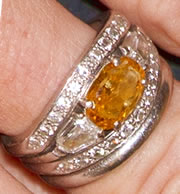 Кольцо с оранжевым бриллиантом королевы Максимы