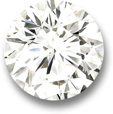Круглый белый бриллиант