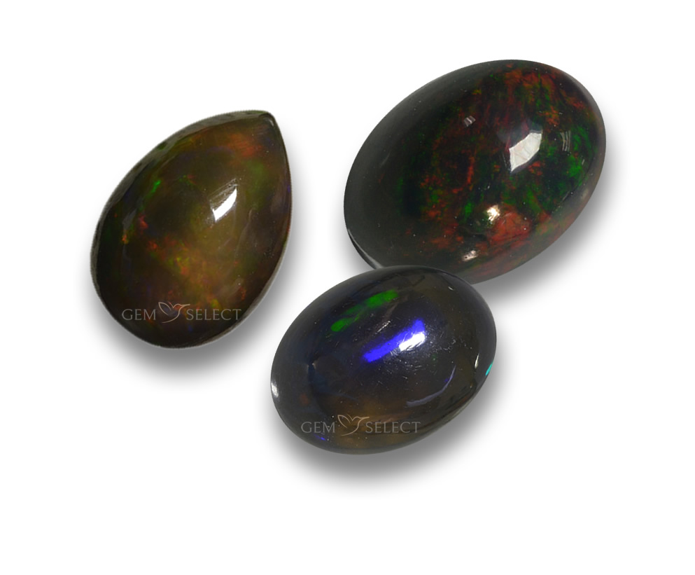 Драгоценные камни Black Opal от GemSelect - Большое изображение
