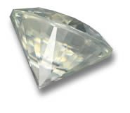 Круглый драгоценный камень с алмазной огранкой