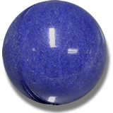 Кабошон из голубого дюмортьеритового кварца
