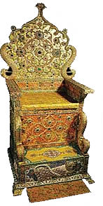 Драгоценный императорский персидский трон