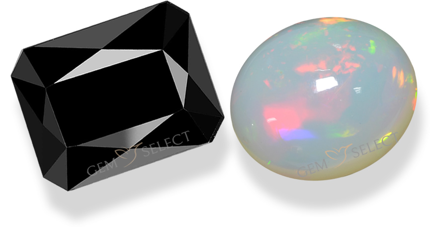 Драгоценные камни опал и турмалин от GemSelect - большое изображение