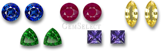 Подбор пар драгоценных камней в GemSelect
