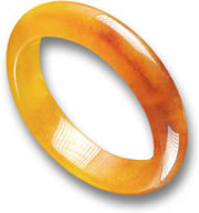 Оранжевый нефритовый браслет