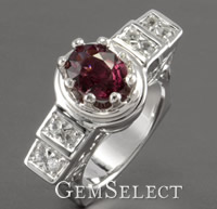 Кольцо с родолитом и гранатом Garnet Gemstone Rings