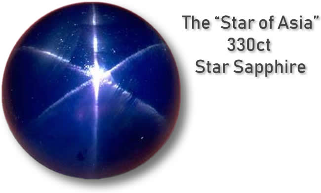 Фотография звездного сапфира 
