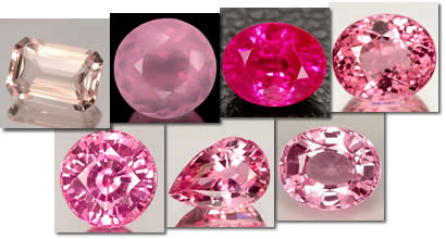 Розовые драгоценные камни