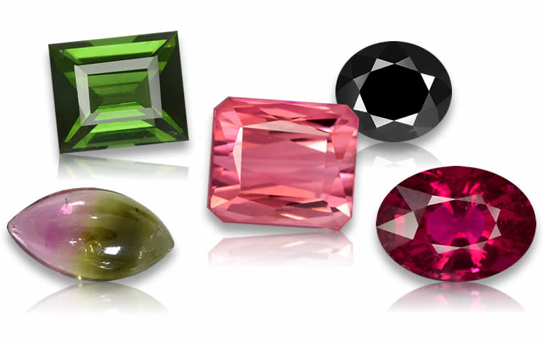 1-2 Carat Tourmaline Gems - Natural, Certified