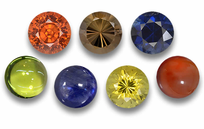 18 mm Round Gemstones: Natural Rubies, Sapphires, Garnets, Emeralds, Tourmalines, Amethysts in 18mm Round