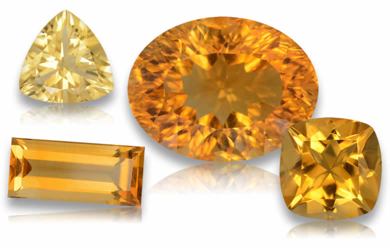 Brazilian Citrine: Natural Golden Yellow Citrines, Wholesale Brazilian Citrines