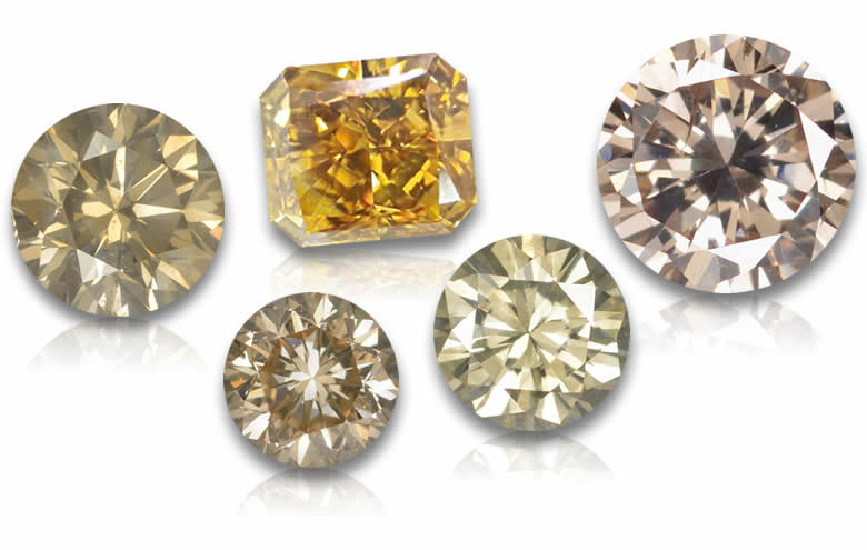 Shop Loose Champagne Diamonds, Cognac Fancy Diamonds for Custom Jewelry