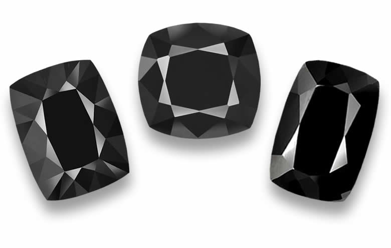 Cushion Cut Black Tourmaline - Natural, Certified