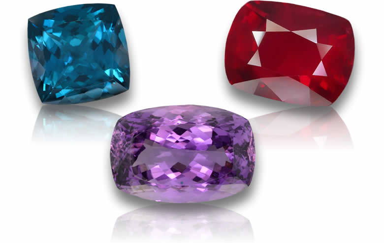 Неограненные драгоценные камни огранки «подушка» для ювелирных изделий