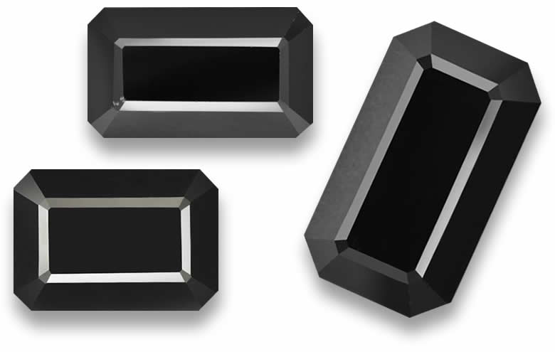 Emerald Cut Black Tourmaline - Natural, Certified
