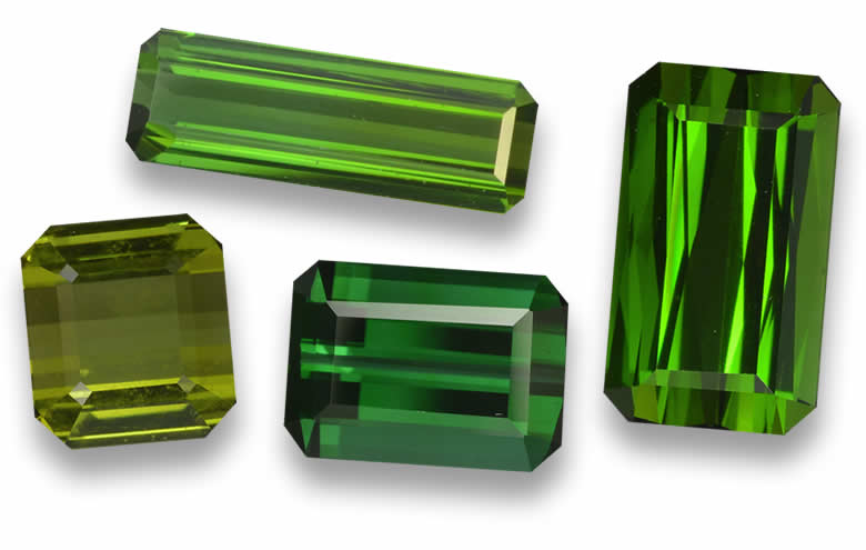 Emerald Cut Green Tourmaline - Natural, Certified