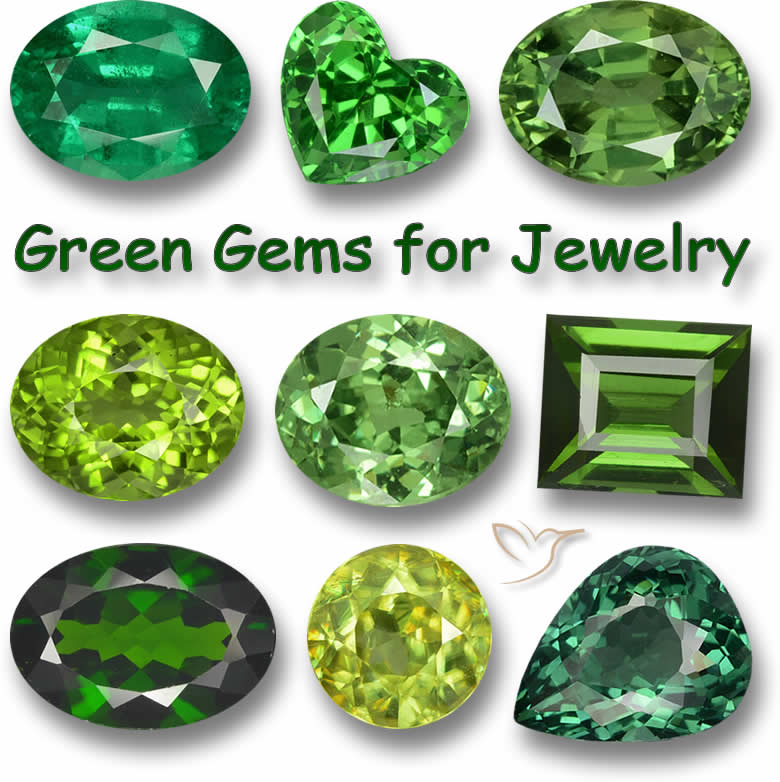 Зеленые драгоценные камни для ювелирных изделий — посмотрите наши лучшие 9камней здесь