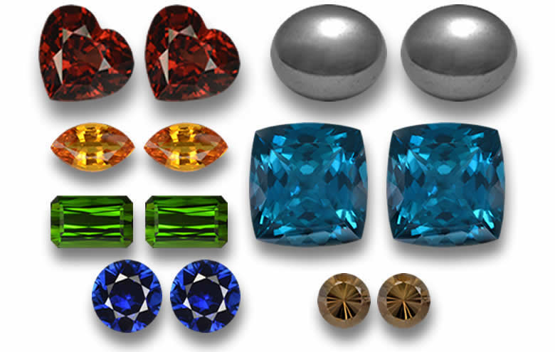 Loose Gemstones for Earrings - Natural