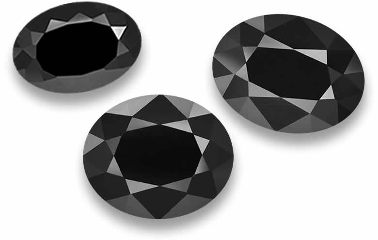 Oval Black Tourmaline Gems - Natural, Certified