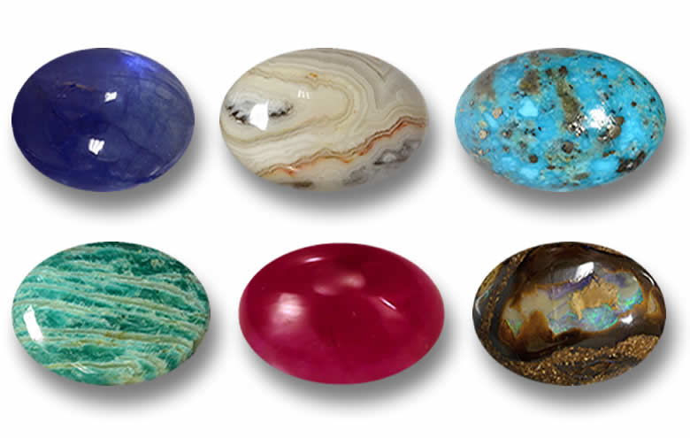 Oval Cabochon Gemstones for Sale: Natural Oval Cut Gems like Agate, Moonstone, Labradorite, Chalcedony, Oval Cabochon Wholesale