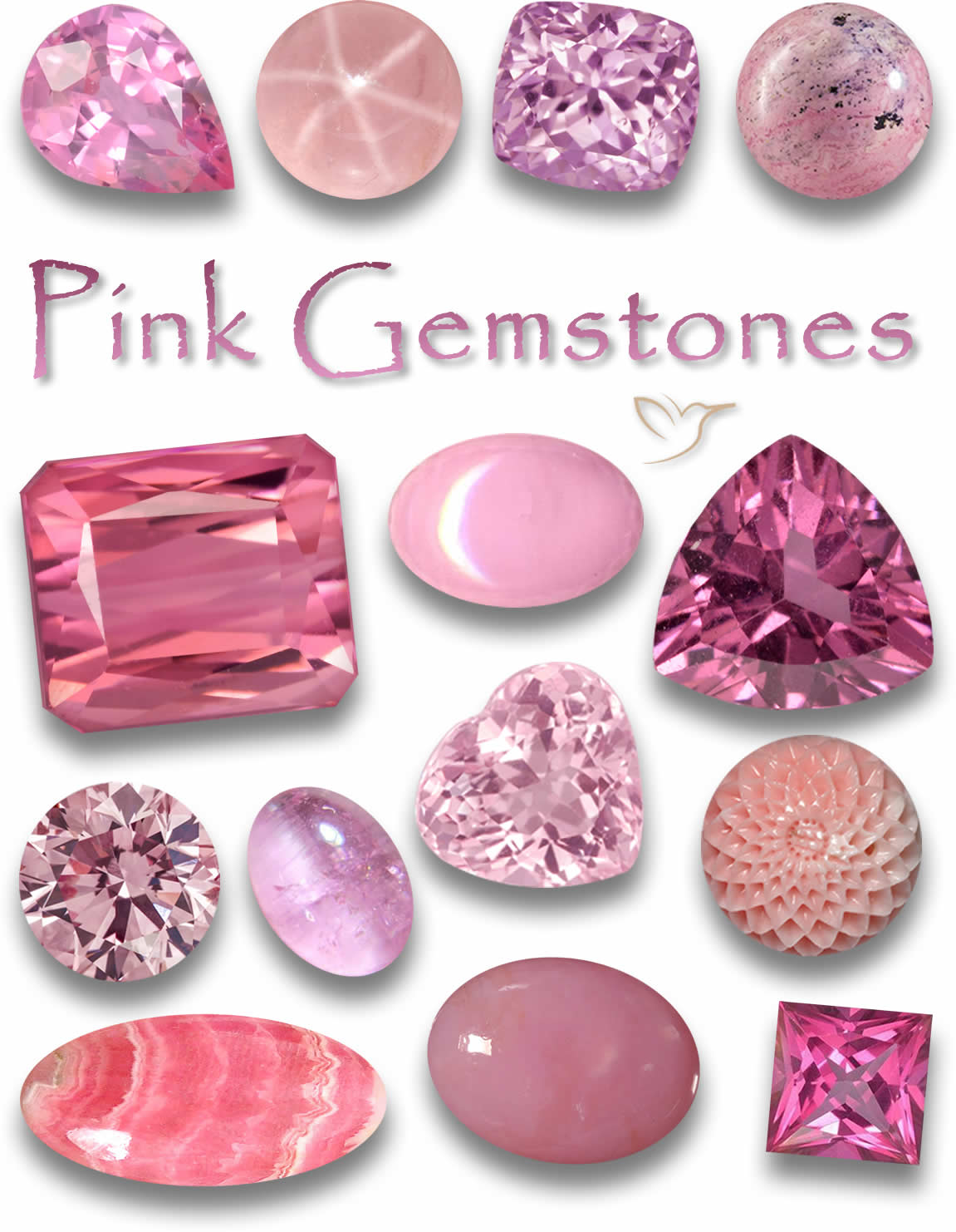 Розовые драгоценные камни - список розовых камней с изображениями ...