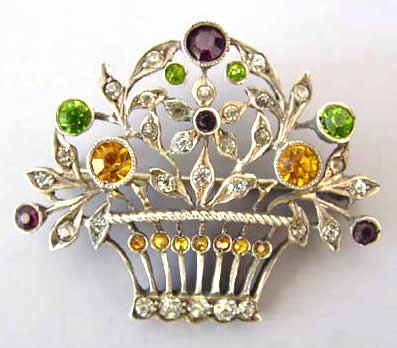 Антикварная брошь из пасты Antique Paste Brooch