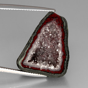 Натуральный Многоцветный Агатовая жеода 16,82 карата Необычная форма, Непрозрачный