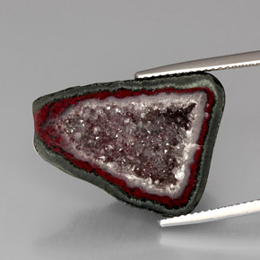 Натуральный Многоцветный Агатовая жеода 16,82 карата Необычная форма, Непрозрачный