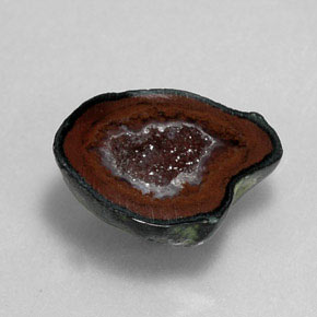 9.85 карата, натуральный Многоцветный Агатовая жеода, Необычная форма, Непрозрачный