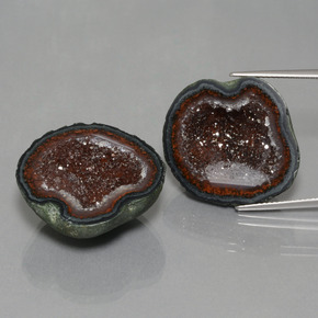 52.45 карата, натуральный Многоцветный Агатовая жеода, Необычная форма, Непрозрачный