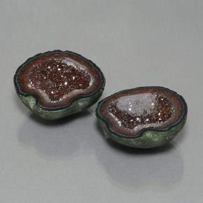 52.45 карата, натуральный Многоцветный Агатовая жеода, Необычная форма, Непрозрачный