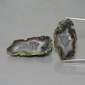  карата, натуральный Многоцветный Агатовая жеода, Необычная форма, Непрозрачный