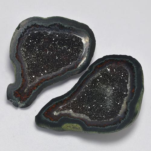 55.13 карата, натуральный Многоцветный Агатовая жеода, Необычная форма, Непрозрачный