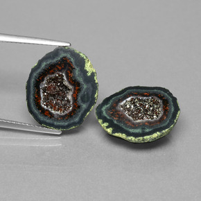  карата, натуральный Многоцветный Агатовая жеода, Необычная форма, Непрозрачный