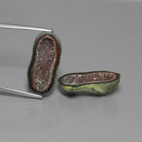  карата, натуральный Многоцветный Агатовая жеода, Необычная форма, Непрозрачный