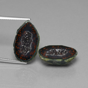  карата, натуральный Многоцветный Агатовая жеода, Необычная форма, Непрозрачный