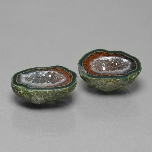 23.55 карата, натуральный Многоцветный Агатовая жеода, Необычная форма, Непрозрачный