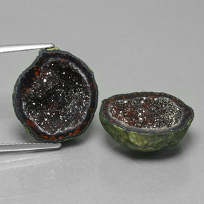  карата, натуральный Многоцветный Агатовая жеода, Необычная форма, Непрозрачный