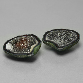 16.69 карата, натуральный Многоцветный Агатовая жеода, Необычная форма, Непрозрачный