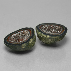 28.74 карата, натуральный Многоцветный Агатовая жеода, Необычная форма, Непрозрачный