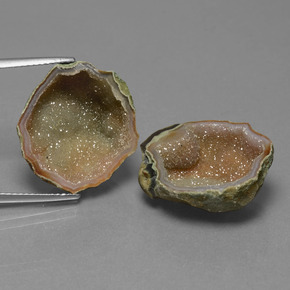 16.50 карата, натуральный Многоцветный Агатовая жеода, Необычная форма, Непрозрачный