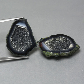 32.36 карата, натуральный Многоцветный Агатовая жеода, Необычная форма, Непрозрачный