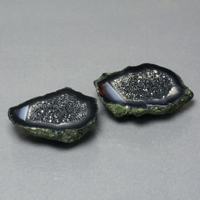 32.36 карата, натуральный Многоцветный Агатовая жеода, Необычная форма, Непрозрачный