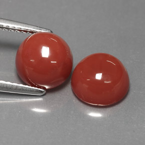  карата, натуральный Оранжевый Агат, Огранка Круг, Непрозрачный