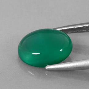 1.58 карата, натуральный Сине-зеленый Агат, Прозрачный, Полупрозрачный