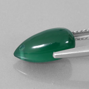 2.88 карата, натуральный Зеленый Агат, Прозрачный, Полупрозрачный