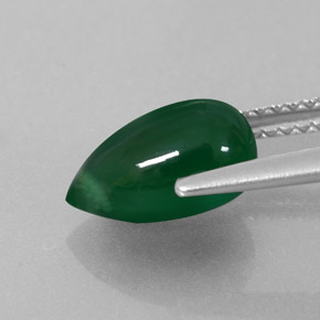 2.07 карата, натуральный Зеленый Агат, Прозрачный, Полупрозрачный