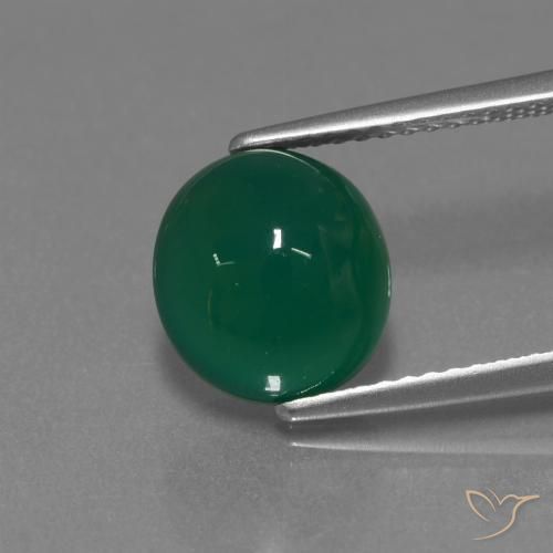 3.42ct Натуральный Желтовато-зеленый Агат, Овал, Полупрозрачный